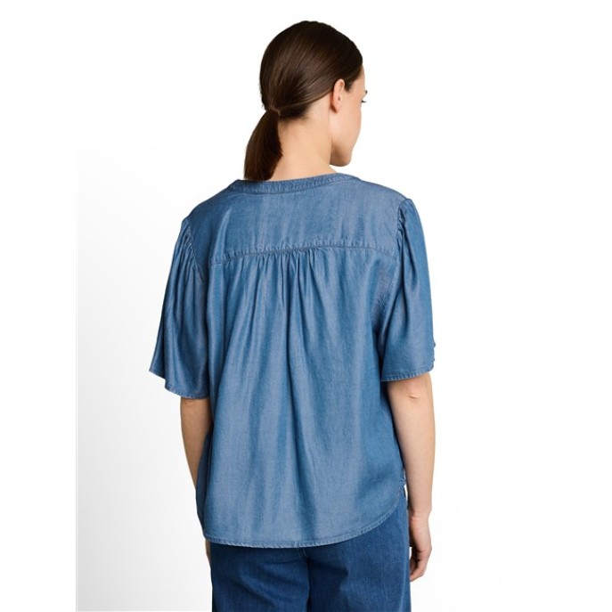 Tom Tailor Damesmode blouse with denim look 1051078 